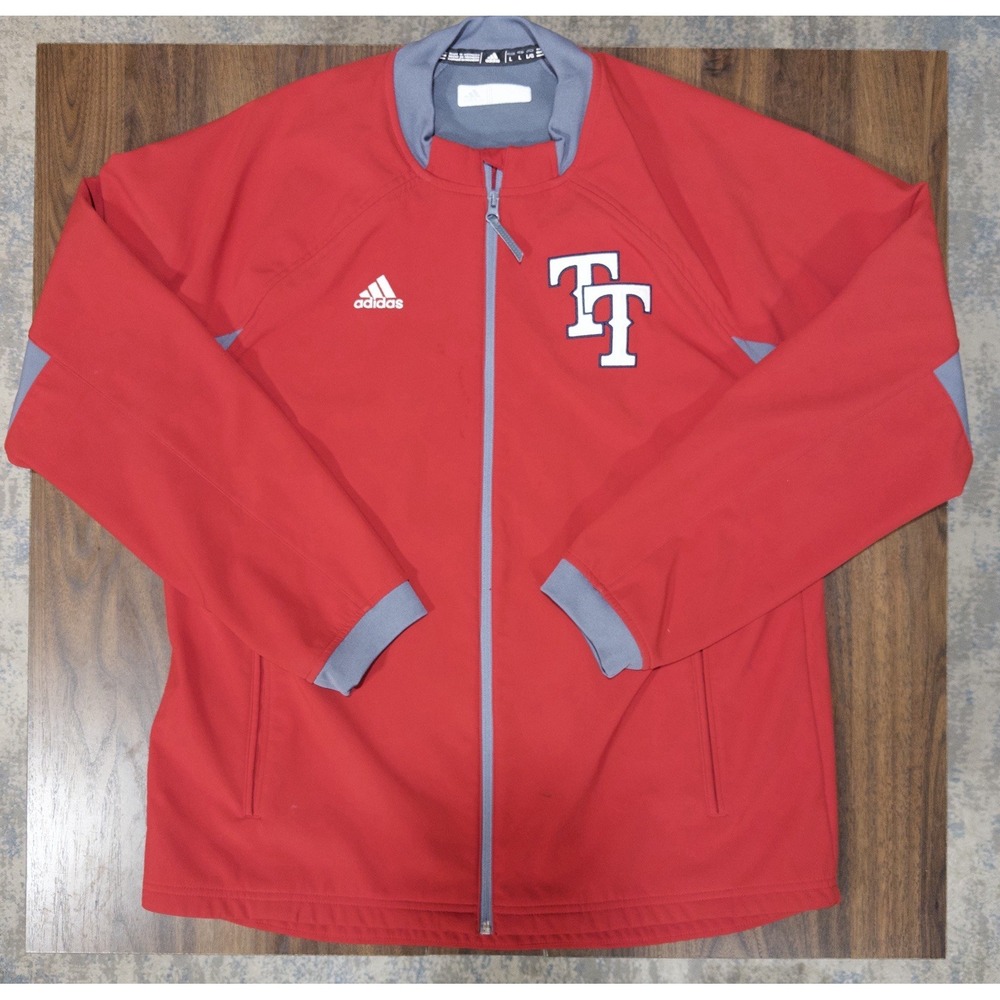 Texas Tech Red Raiders Jacket Men's Large Zip Up Adidas